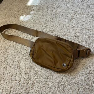 Lululemon Everywhere Belt Bag Fanny Pack Olive Yellow Tan Brown O/S Crossbody